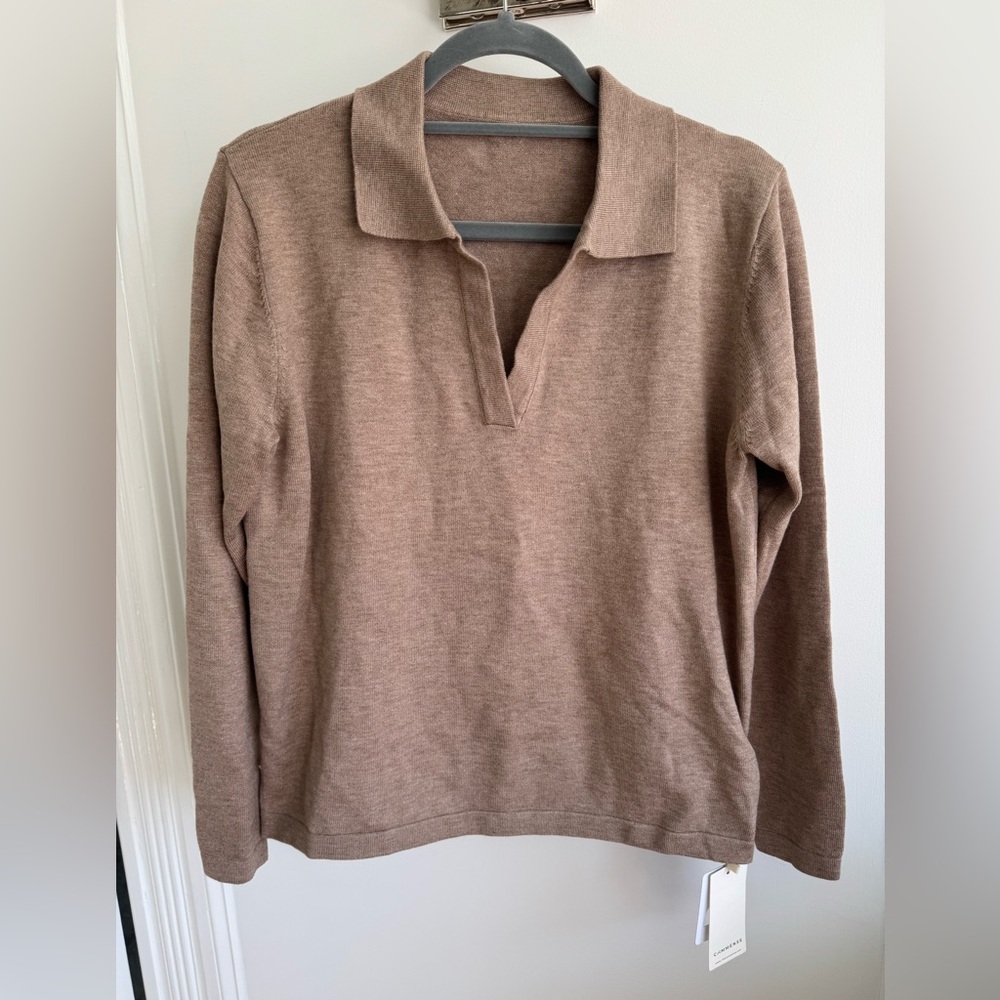Commense Women's Brown Sweater